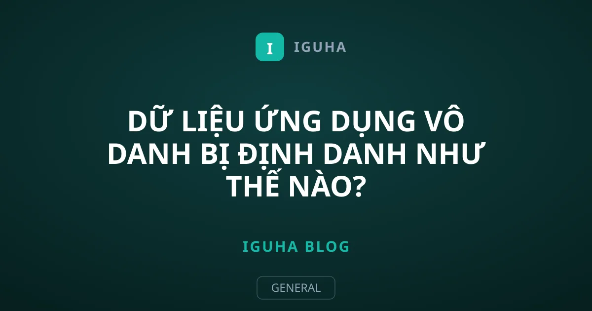 Dữ Liệu Ứng Dụng Vô Danh Bị Định Danh Như Thế Nào?